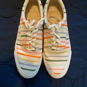 Keds-Colorful Striped Canvas Sneakers